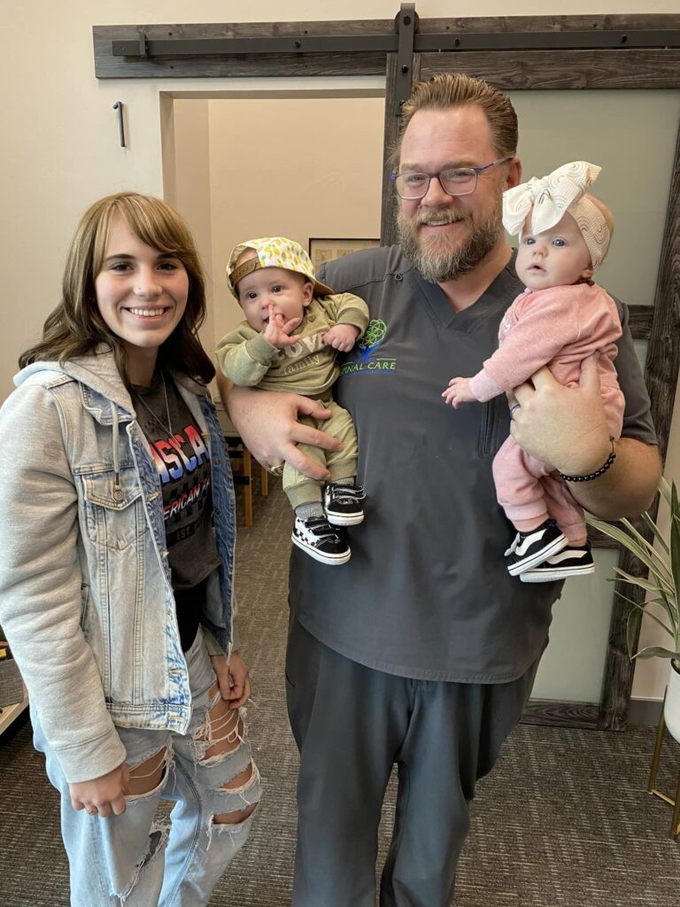 doctor with his family